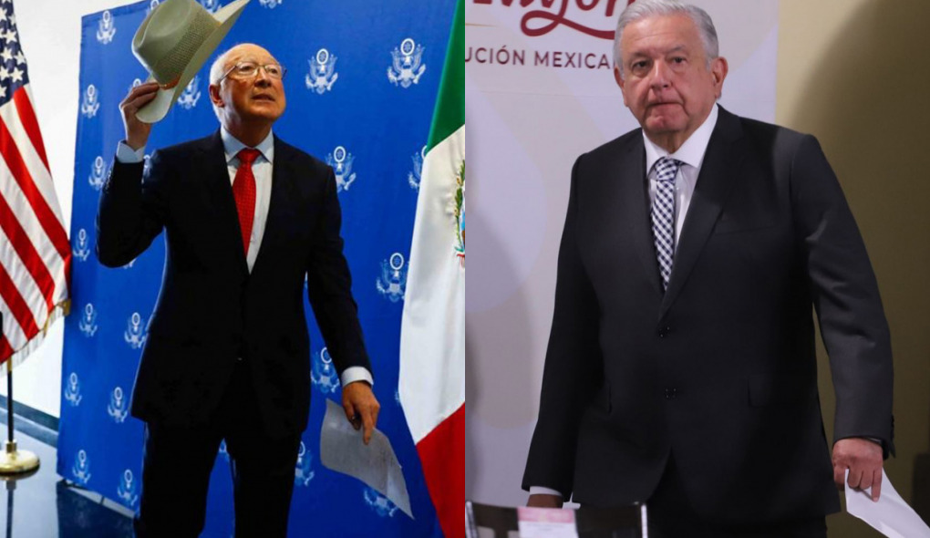 AMLO y Ken Salazar se reúnen en Palacio Nacional tras tragedia de migrantes en EUA