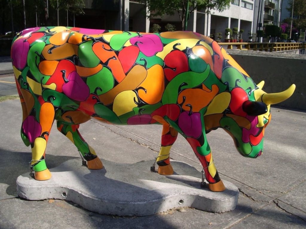 Vuelven las vacas al Paseo de la Reforma