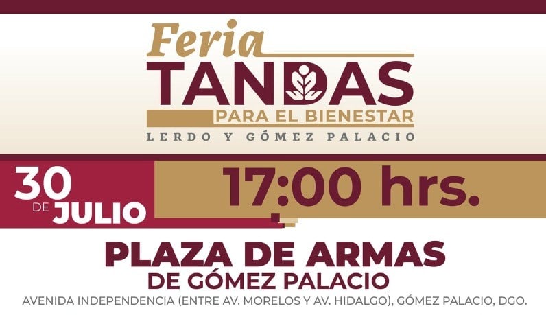 Preparan Feria de Tandas en Gómez Palacio