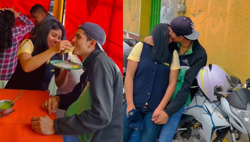 Pareja se vuelve viral por su 'amor prohibido'
