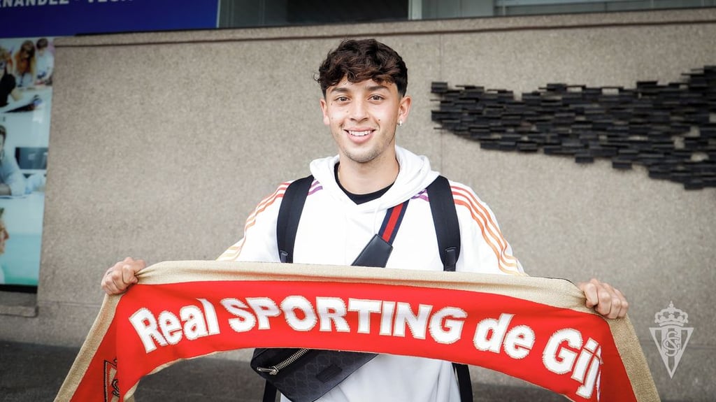 Jordán Carrillo inicia nueva etapa: ya reportó con el Real Sporting de Gijón