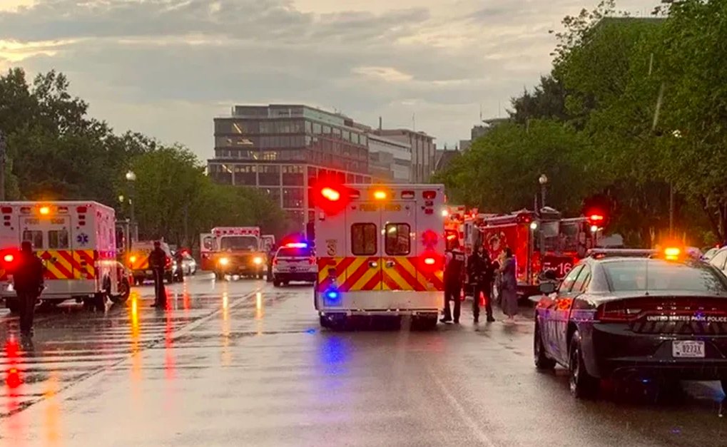 Video: Cae rayo cerca de la Casa Blanca, hay cuatro heridos de gravedad