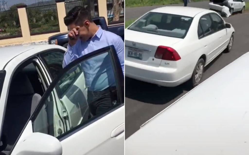 VIDEO: Joven recibe un auto como regalo de graduación y termina chocando horas después