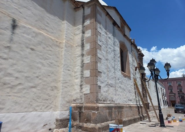 Pintarán la Catedral de Durango de color blanco ostión
