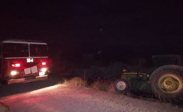 Sexagenario muere aplastado por su tractor