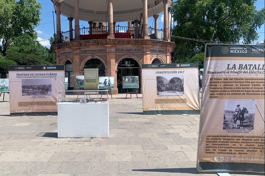 Instalan exposición itinerante sobre cultura militar en Durango