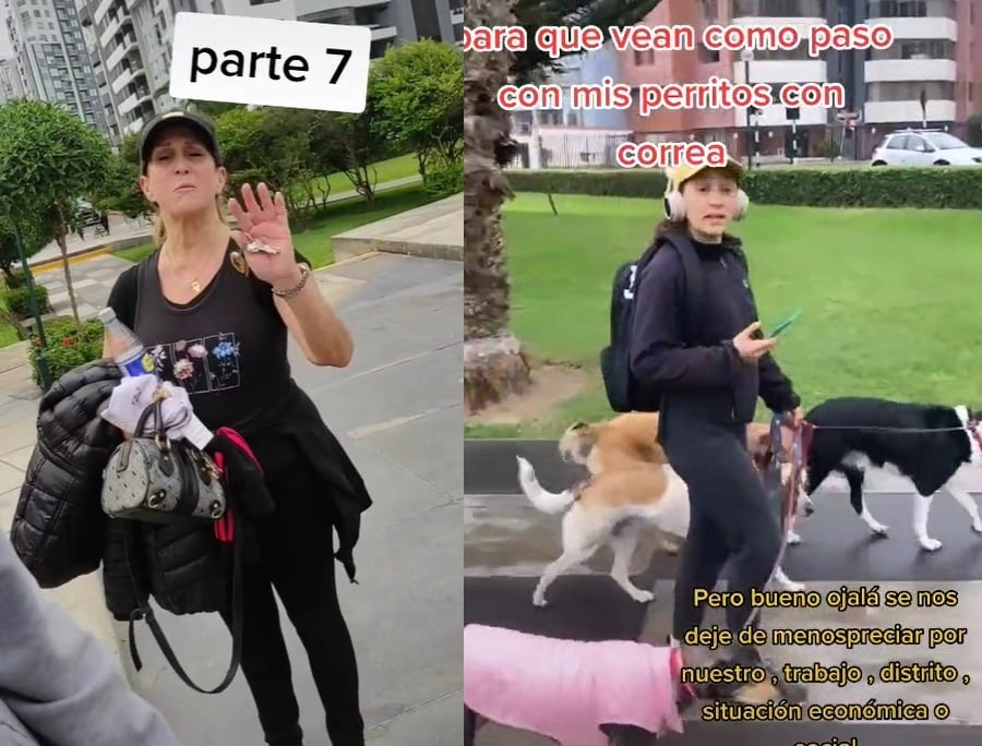 Mujeres discriminan a joven por pasear en parque con sus perros que 'no son de raza'