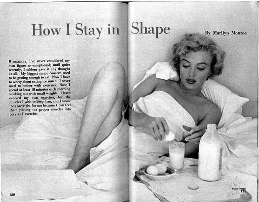La extraña dieta que seguía Marilyn Monroe para 'mantener su figura'