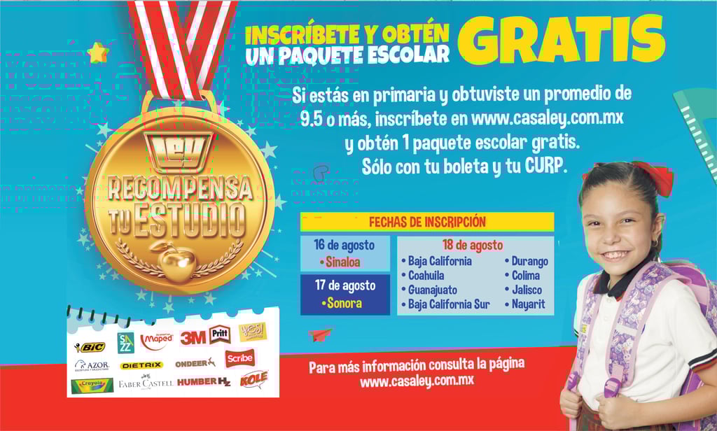 Ley abre convocatoria para entregar paquetes escolares