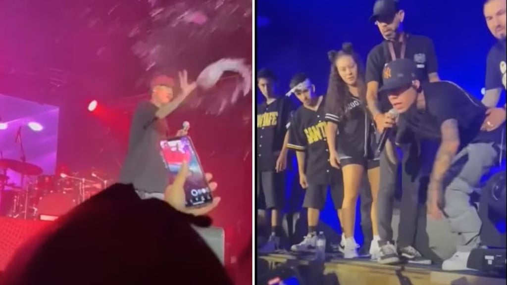 ¡Sáquenlo!: Santa Fe Klan enfrenta a fan por lanzar botella de vidrio en su concierto