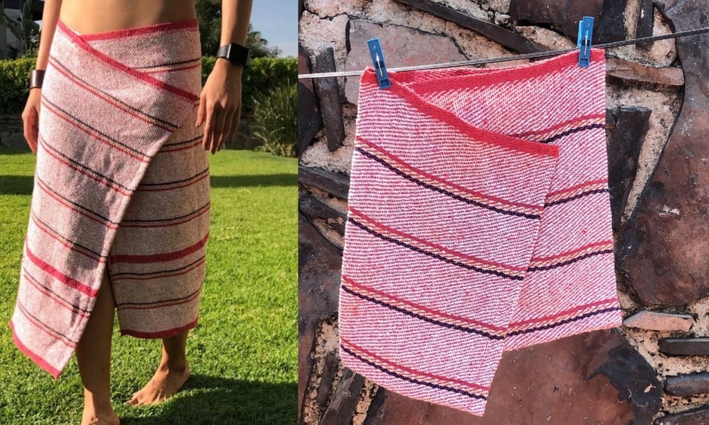 Venden faldas y otras prendas hechas con jergas en miles de pesos