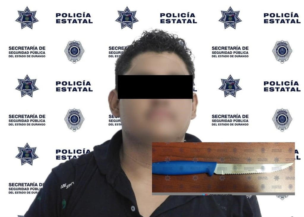 Detienen a ladrón que amenazó con cuchillo a una empleada en Gómez Palacio