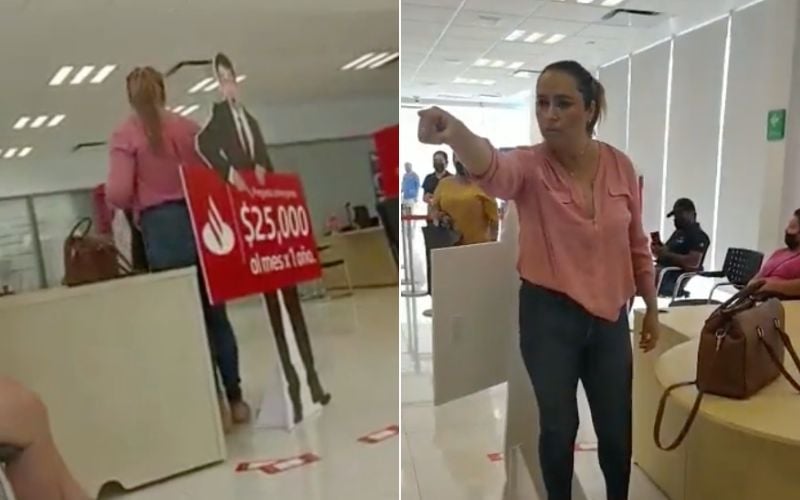 '¡Soy de la DEA!', mujer protagoniza escándalo en sucursal bancaria de Piedras Negras