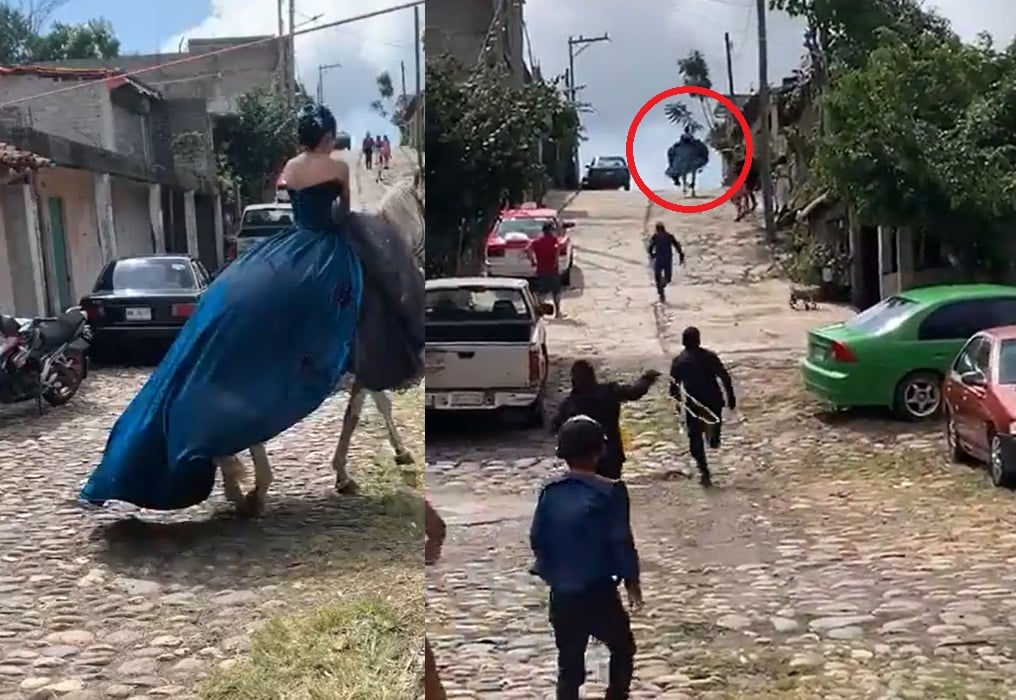 Caballo 'secuestra' a quinceañera y se vuelve viral
