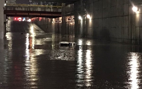 La Laguna amanece con fuertes lluvias e inundaciones