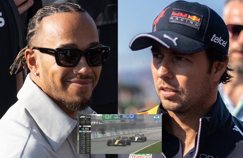 La intensa batalla entre Lewis Hamilton y Sergio 'Checo' Pérez en el GP de Países Bajos