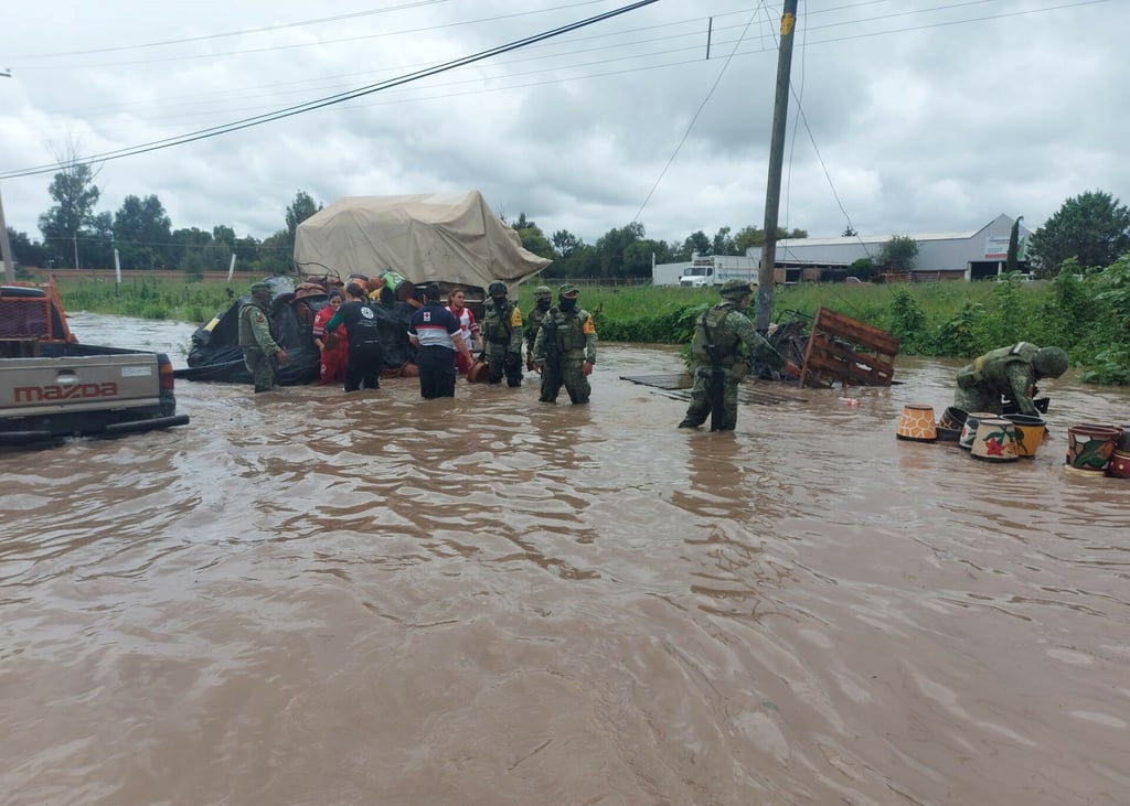 Lluvias en Canatlán deja fuertes daños