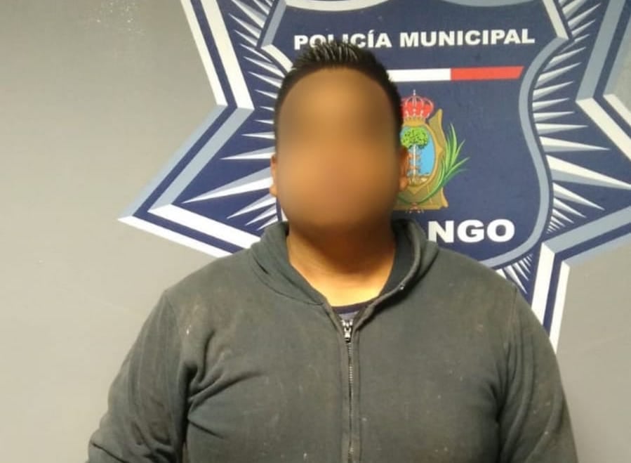 Varón se pone agresivo contra su esposa; fue detenido en Durango capital