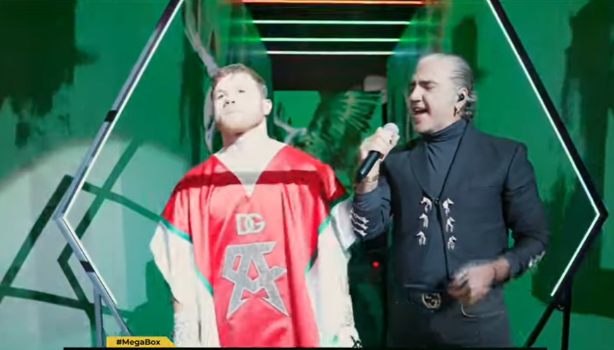 VIDEO: Alejandro Fernández canta México Lindo y Querido en espectacular entrada del 'Canelo'