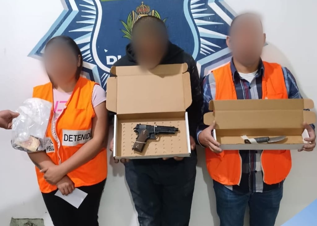 Detienen a 3 por asalto con violencia en la ciudad de Durango