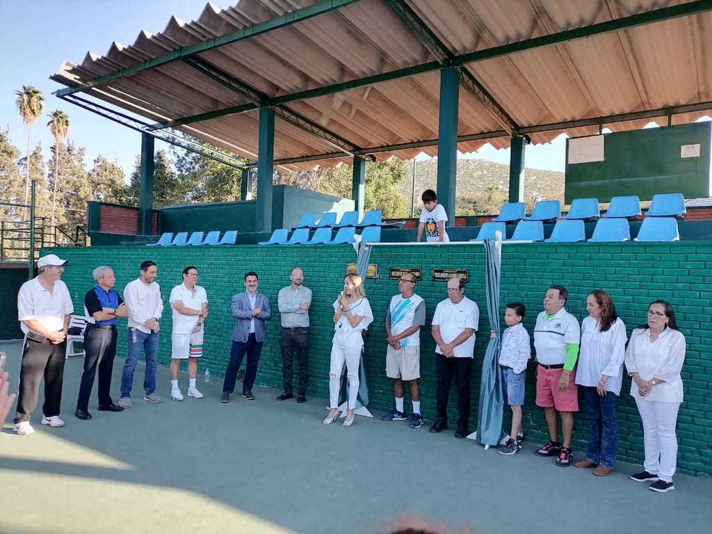 Bautizan canchas 2 y 3 de tenis del Campestre Gómez Palacio