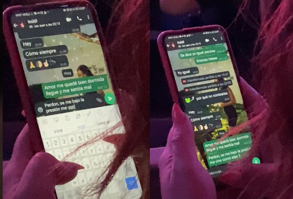 VIRAL: Captan a joven 'mintiéndole' a su novio en WhatsApp