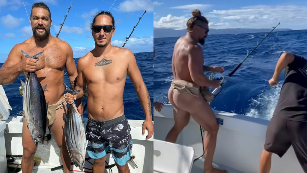 Jason Momoa conquista Instagram yendo de pesca semidesnudo