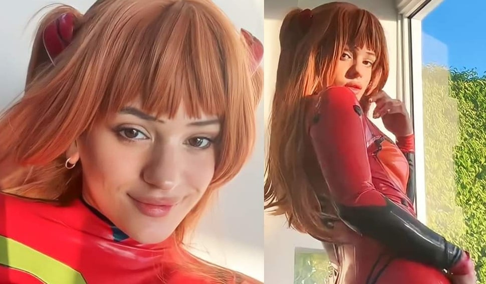 Rosalía se transforma en Asuka de Evangelion para Halloween