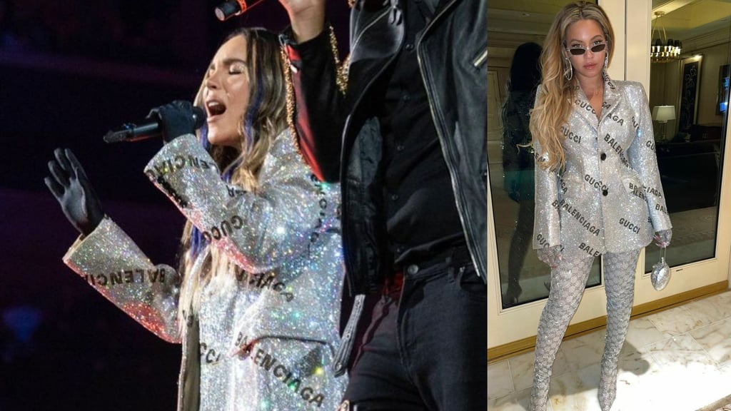 Belinda usa el mismo blazer que Beyoncé y está bañado en cristales