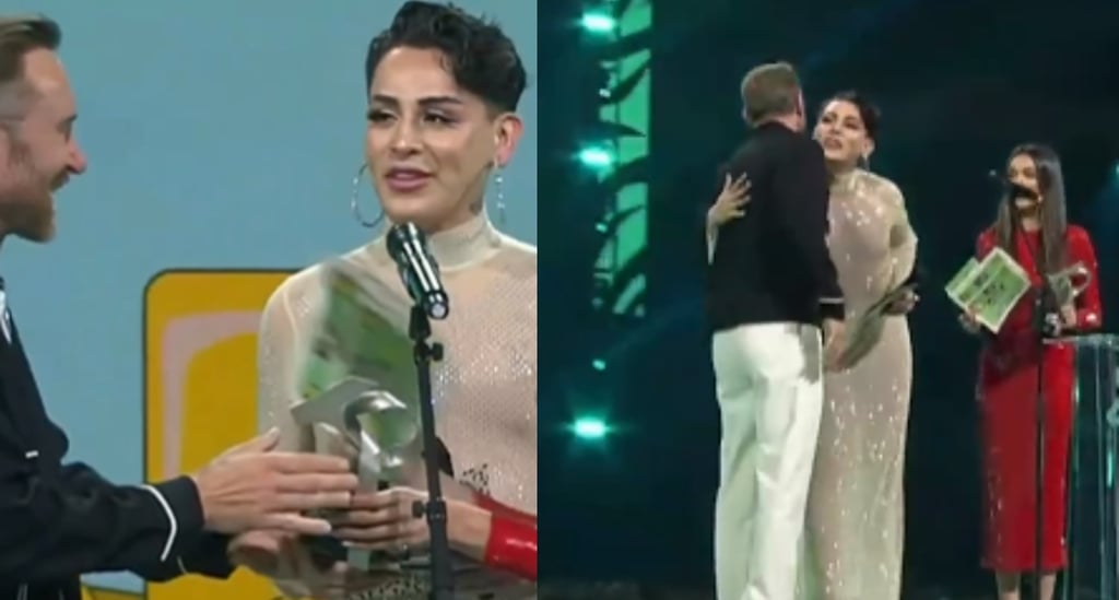 Kunno sufre desplante por parte de David Guetta al negarle su beso en plena ceremonia