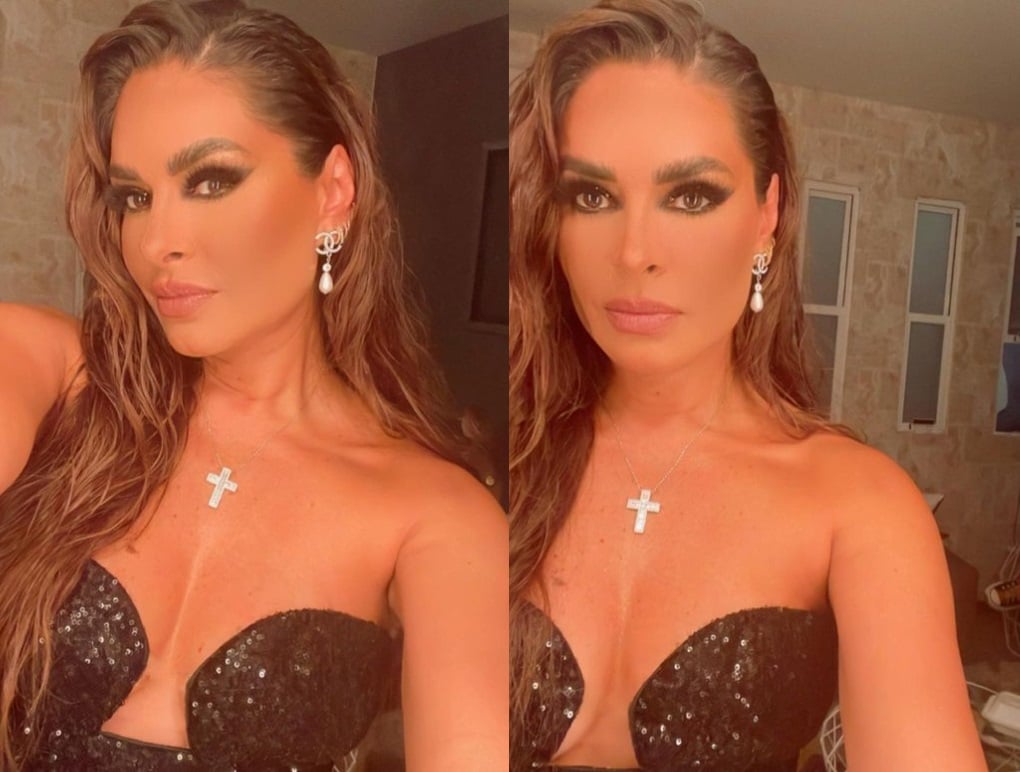 Galilea Montijo muestra su cadera con traje de baño