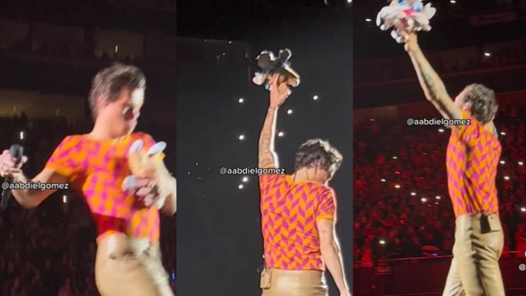 Enloquece el público con la reacción de Harry Styles al atrapar un Dr. Simi en Monterrey