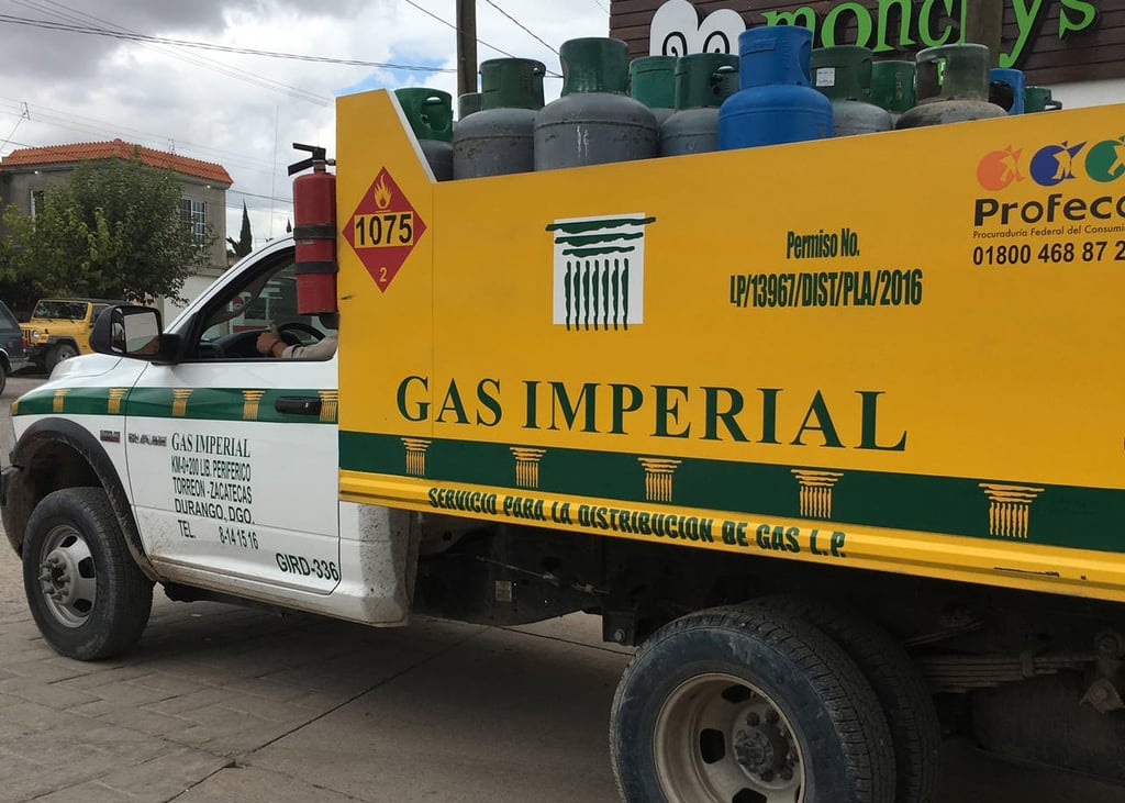 A la baja, precio del gas LP en Durango