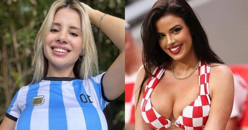 Ivana Knoll y Paula Belén, las modelos que se 'destapan' por Argentina y Croacia