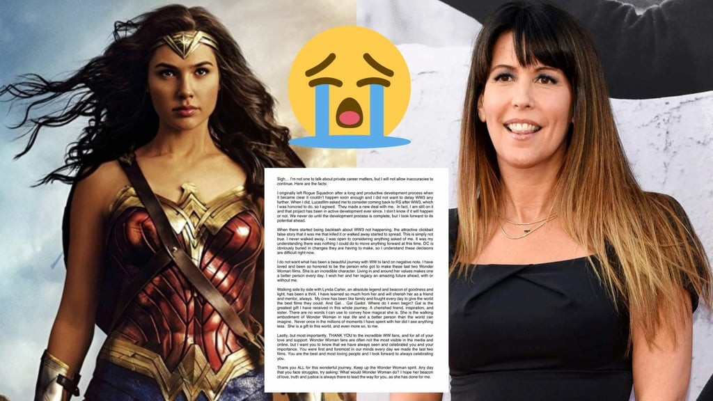 Patty Jenkins se pronuncia tras la cancelación de Wonder Woman 3