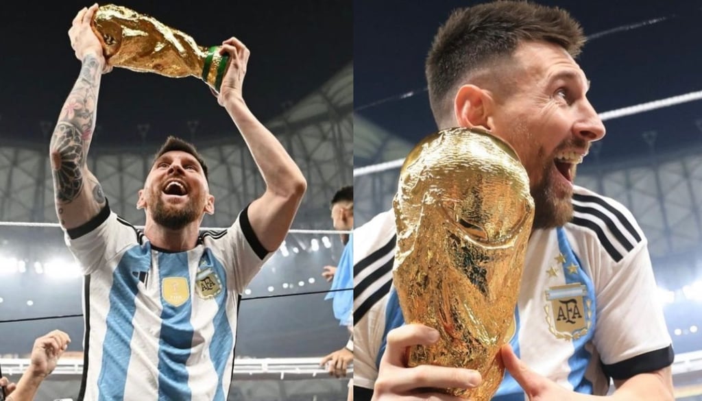 Fotografía de Messi levantando la Copa del Mundo es la segunda con más 'likes' en Instagram 