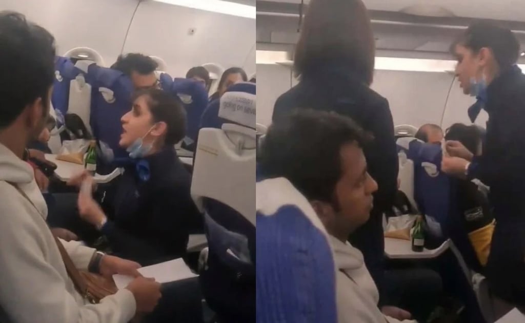 VIDEO: Azafata explota contra pasajero en pleno vuelo: 'no soy su sirvienta'