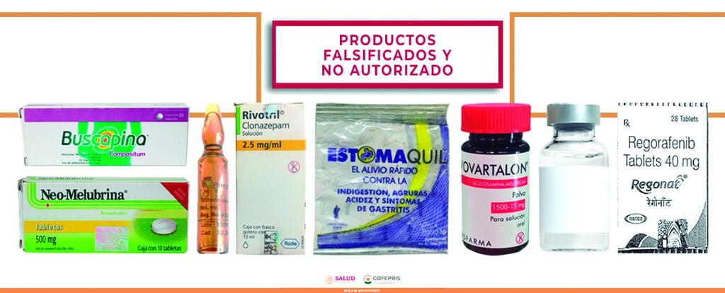 Alerta Cofepris por medicamentos falsos