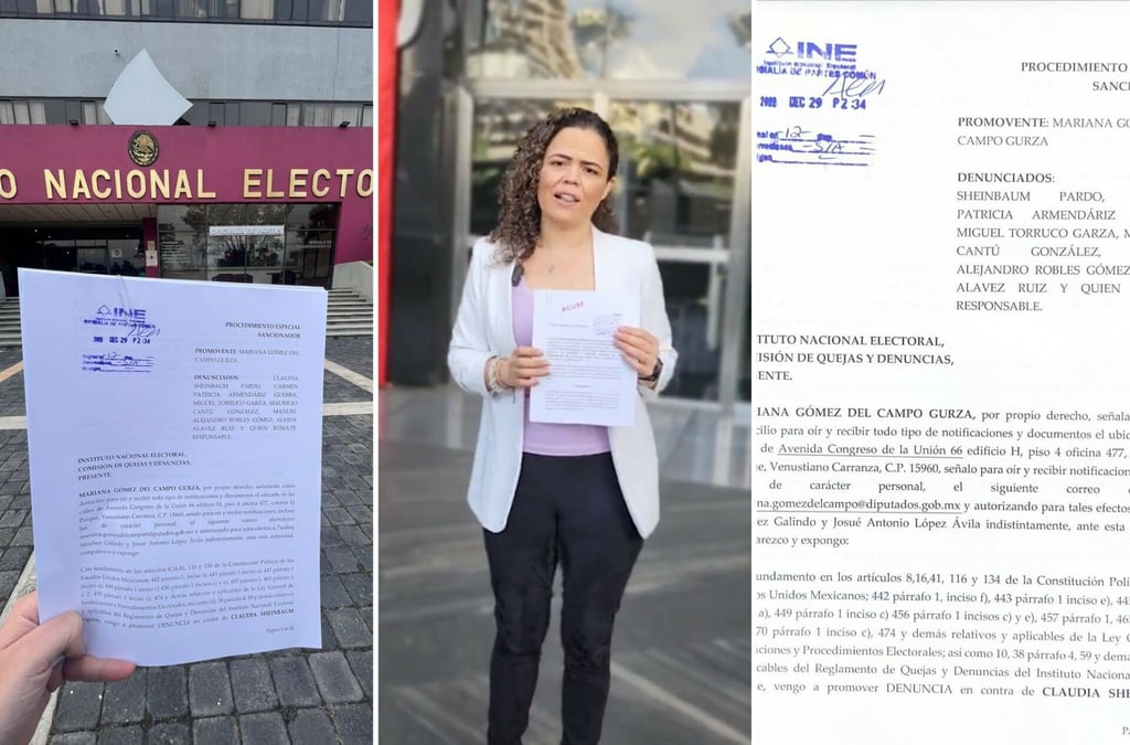 Mariana Gómez del Campo denuncia a diputados de Morena por espectaculares