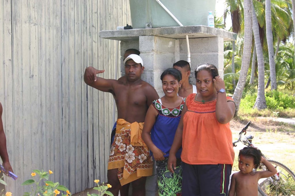 Habitantes de Kiritimati, los primeros en el mundo en recibir 2023