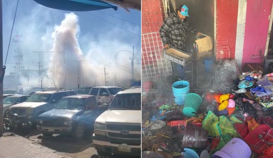Se registra explosión causada por pólvora en mercado de Guadalupe Victoria