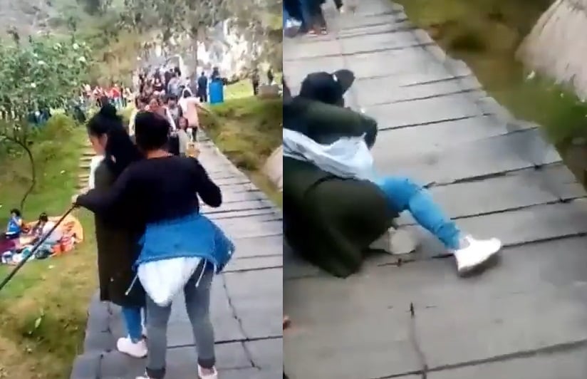 VIDEO: Puente colgante colapsa en Chiapas y deja a varios heridos