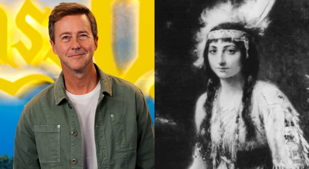 ¡Es su duodécima bisabuela! Edward Norton asegura que es descendiente de Pocahontas