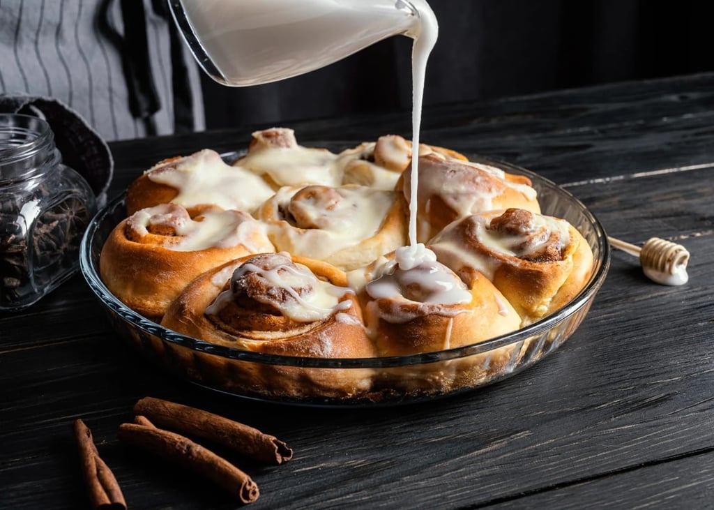 Rosca de reyes con roles de canela