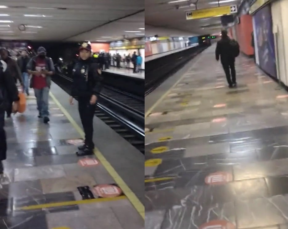 Usuarios denuncian que no les permitieron grabar en estación La Raza tras choque de trenes