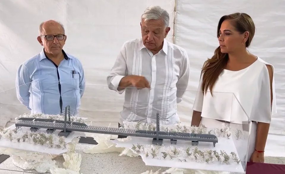 Construcción del Tren Maya respeta zonas arqueológicas, afirma AMLO