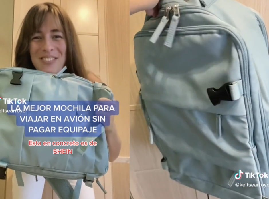 La mochila viral que te salvará de pagar equipaje extra: le cabe ropa para  3 semanas