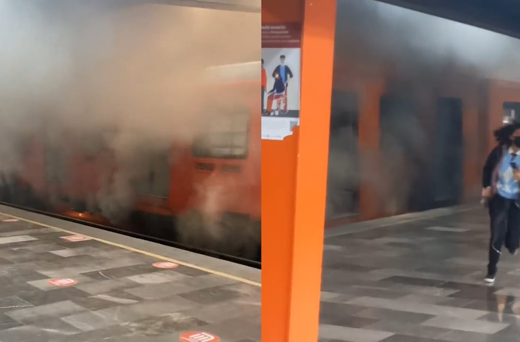 VIDEO: Reportan incendio en la Línea 5 del Metro de la Ciudad de México
