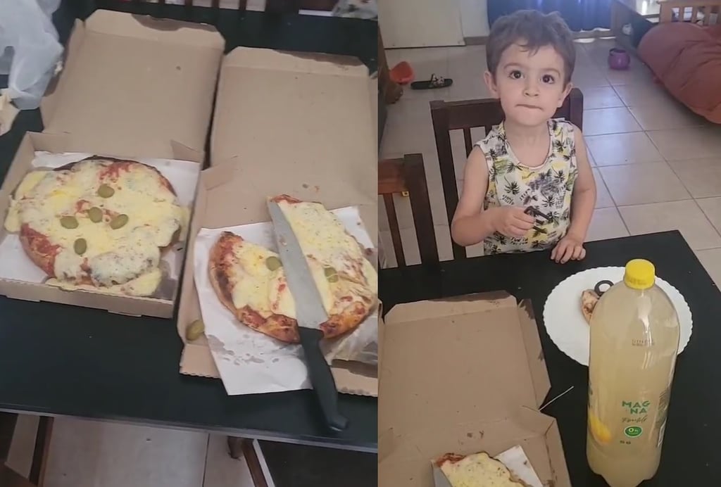 Se queda dormido y al despertar descubre que su hijo de dos años pidió comida por aplicación