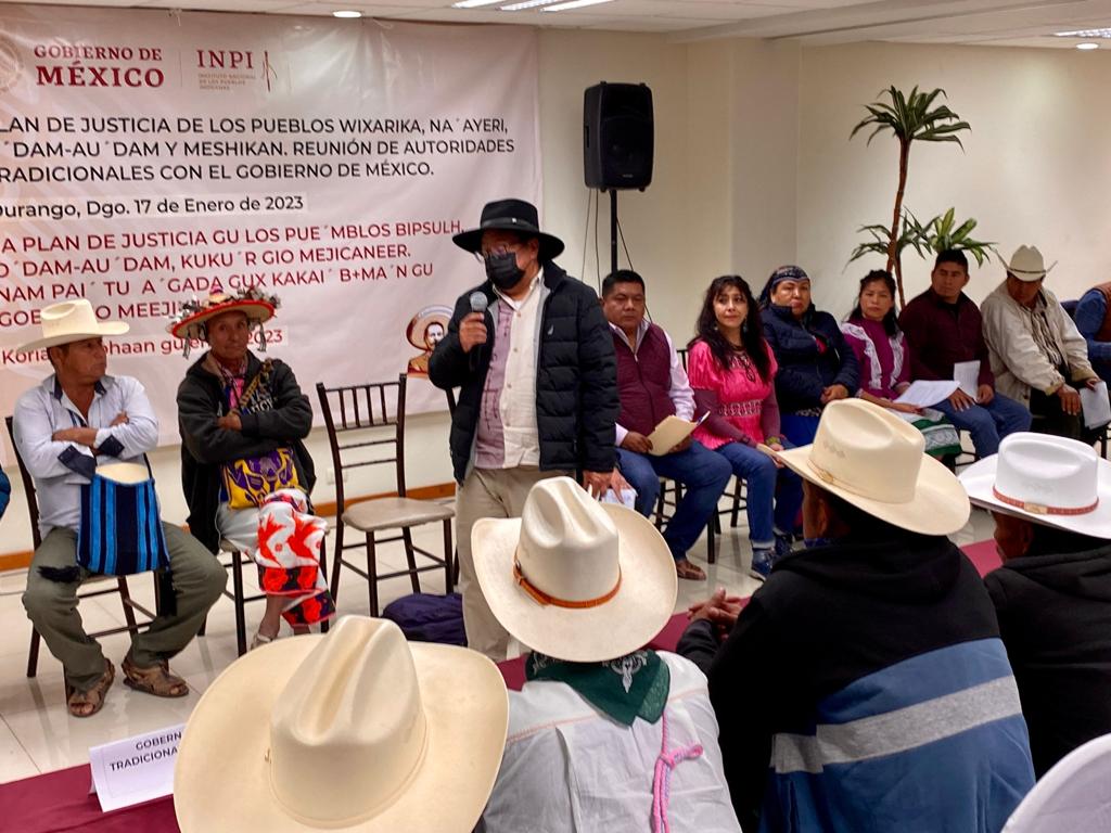 A través del diálogo se materializa el Plan de Justicia de los Pueblos Indígenas en Durango